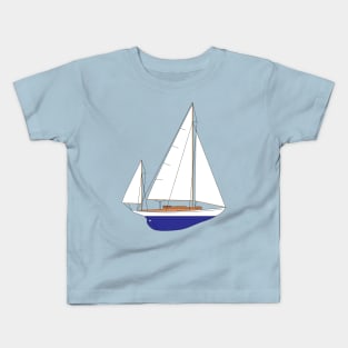 Concordia Yawl Sailboat Kids T-Shirt